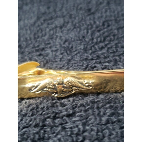 Vintage US Navy Submarine  Warfare Service Tie Bar Clasp Military USN 1960s - Picture 4 of 15
